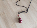 初逅【已開(kāi)】朱砂葫蘆掛件掛墜裝朱砂空心吊墜避斜護身符可打開(kāi)護身符 朱砂葫蘆吊墜【黑繩裝砂款】 曬單實(shí)拍圖