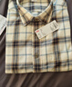 優(yōu)衣庫男女裝法蘭絨格子襯衫長(cháng)袖襯衣薄外套481225 480770 481225/30淺米色 L 曬單實(shí)拍圖