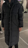 Jordan男子喬丹 長(cháng)款羽絨服 防寒保暖 連帽擋風(fēng)外套FV7270-010黑L 曬單實(shí)拍圖