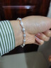 老鳳祥玫瑰花語(yǔ)純銀手鏈女士輕奢高級感新年情人節禮物送女友老婆生日 足銀玫瑰花語(yǔ)手鏈 曬單實(shí)拍圖