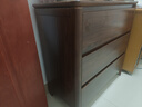 言木智實(shí)木斗柜臥室儲物柜床尾置物柜客廳靠墻五斗柜新中式抽屜收納柜子 板木【三斗實(shí)木邊框】高0.8米 曬單實(shí)拍圖