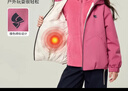 媛媛公主男女童羽絨服兒童90絨保暖連帽外套冬款中大童加厚防水戶(hù)外夾克 曬單實(shí)拍圖