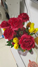 呂姆克仿真花束假花客廳布置擺件家居攝影道具婚慶前臺裝杜鵑花混色6483 曬單實(shí)拍圖