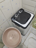 長(cháng)虹單桶洗衣機全半自動(dòng)小型迷你洗脫一體內衣褲洗襪子神器母嬰兒童學(xué)生宿舍出租房洗衣機藍光抑菌 黑白7.2KG【不銹鋼甩桶】+藍光抑菌+強勁電機 曬單實(shí)拍圖