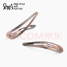 She's茜子輕簡(jiǎn)循跡BB夾古銅色碎發(fā)夾劉海夾側夾生日禮物送女友 曬單實(shí)拍圖