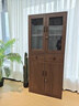 書(shū)柜家用客廳靠墻置物柜辦公室文件柜檔案資料柜木質(zhì)帶鎖儲物柜子 經(jīng)典【四抽一門(mén)款】胡桃色61*150 曬單實(shí)拍圖