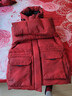 波司登（BOSIDENG）25新款羽絨服女款鵝絨90絨極寒商場(chǎng)同款騏驥紅外套新年紅本命年 【新年紅】馬到成功|9FS4 L 170/92A 體重約120-130斤 曬單實(shí)拍圖