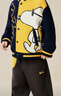 史努比（SNOOPY）童裝男童套裝兒童棒球外套衛褲兩件套休閑外出服 墨鏡史努比深藍 曬單實(shí)拍圖