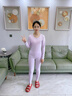 浪莎（LangSha）少女秋衣秋褲純棉女童內衣套裝青少年初高中生純色保暖內衣兩件套 風(fēng)鈴紫 165 (L) 建議90-105斤 曬單實(shí)拍圖