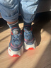李寧童鞋兒童運動(dòng)鞋男大童大極光旋轉扣版減震回彈休閑鞋35YKCV202-3 曬單實(shí)拍圖