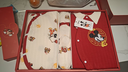 迪士尼（Disney）嬰兒衣服0-6個(gè)月新生兒禮盒春夏秋冬季寶寶滿(mǎn)月見(jiàn)面禮待產(chǎn)包A類(lèi) 福氣米奇紅26件套四季款 禮盒裝 66cm (建議0-5個(gè)月) 曬單實(shí)拍圖