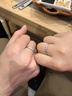 圣蘭馨純銀999足銀戒指情侶款一對戒小眾設計款高級感圣誕節禮物送女友 【免費刻字】南極星情侶對戒 曬單實(shí)拍圖