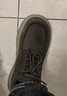百麗高幫休閑工裝鞋男2025冬新商場(chǎng)款牛皮板鞋8WK01DD5 灰色-單里 40 曬單實(shí)拍圖