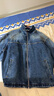 杰克·瓊斯（JACK&JONES）男裝春季牛仔外套男潮流立領(lǐng)寬松休閑上衣藍色拉鏈復古夾克 E39中藍牛仔 常規 S （170） 曬單實(shí)拍圖
