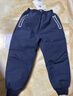 巴拉巴拉童裝寶寶羽絨褲三防男童女童褲子兒童冬裝2025新款保暖長(cháng)褲運動(dòng)褲 深藍小熊熊-灰鴨絨 120 cm-充絨量52g 曬單實(shí)拍圖