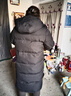 雅鹿純色長(cháng)款羽絨服女冬季2025新款寬松過(guò)膝加厚保暖情侶中戲外套 曬單實(shí)拍圖