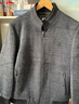 羅蒙（ROMON）加棉夾克男式短款立領(lǐng)厚款保暖冬季商務(wù)休閑外套男2167灰色175 曬單實(shí)拍圖