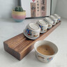 津盼功夫茶杯瀝水架實(shí)木茶道配件黑檀木晾杯架茶具收納架子擺件杯托架 茶杯晾曬架【胡桃木】 曬單實(shí)拍圖