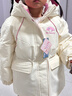 巴拉巴拉女童羽絨服冬裝三麗鷗外套防護保暖時(shí)尚洋氣【庫洛米IP】 奶白10501-白鴨絨 120 充絨量114g 曬單實(shí)拍圖