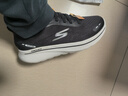 斯凱奇（Skechers）閃穿健步鞋男秋新款足弓支撐一腳蹬休閑鞋寬頭跑步鞋運動(dòng)鞋217075 曬單實(shí)拍圖