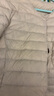 鴨鴨（YAYA）佟麗婭同款輕薄羽絨服女短款秋冬羽絨內膽輕型薄款保暖外套GF 米白色【女款】 M 160 曬單實(shí)拍圖