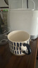 肆月陶瓷馬克杯家用早餐杯高顏值喝水杯子咖啡杯藍色條紋450ml 曬單實(shí)拍圖