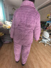 卡馳慕寧德國三層夾棉睡衣女秋冬款珊瑚絨加絨加厚中老年家居服套裝冬季 面若桃花[三層夾棉] 均碼 3XL[建議160-180斤] 曬單實(shí)拍圖