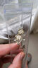 中國黃金（CHINA GOLD）十二花神發(fā)簪女古風(fēng)簪子新中式漢服頭飾38婦女神節禮物送女友老婆 三月桃花‘牽線(xiàn)愛(ài)情’ 曬單實(shí)拍圖