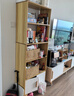 酷林書(shū)柜書(shū)架落地置物架簡(jiǎn)易收納架圖書(shū)文件架儲物架實(shí)木腿 暖白色4層 曬單實(shí)拍圖