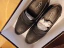 沙馳男鞋新款撤柜真皮商務(wù)休閑爸爸鞋套腳懶人鞋軟底駕車(chē)皮鞋男 黑色 39 歐碼比國碼大一碼 曬單實(shí)拍圖