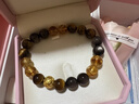 周大生【新年禮物】黃金鑲玉足金虎眼石黃水晶瑪瑙手串招財轉運珠手鏈 奔富山海（金重約0.55g） 曬單實(shí)拍圖