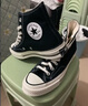 匡威（Converse）1970s三星標經(jīng)典高幫帆布鞋男女復古休閑板鞋164945C 164945C_墨水藍高幫 35 曬單實(shí)拍圖
