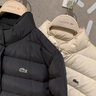 LACOSTE法國鱷魚(yú)女裝秋冬時(shí)尚潮流立領(lǐng)短款外套羽絨服女|BF5482 E8M/米色 S 36/160 曬單實(shí)拍圖