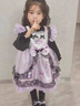 迪士尼（DISNEY）兒童庫洛米衣服女童秋冬裙子冬季洛麗塔童裝女孩公主裙加絨連衣裙 紫色庫洛米 100 cm 曬單實(shí)拍圖