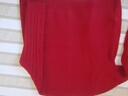 皮爾卡丹（pierre cardin）100羊毛針織開(kāi)衫女外套加厚毛衣碼大顯瘦媽中年媽洋氣外搭上衣 紅色 4XL 建議151-170斤內 曬單實(shí)拍圖