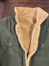 稻草人馬甲男春秋冬季新款男士外套加絨保暖坎肩背心男款羊羔絨男士夾克 軍綠色 M 曬單實(shí)拍圖