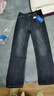 真維斯牛仔褲女冬季加絨直筒百搭彈力質(zhì)感潮流顯瘦煙管褲女藍灰加絨XL 曬單實(shí)拍圖
