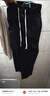 班尼路（Baleno） S&K系列秋季褲子工裝褲寬松直筒加絨加厚休閑闊腿美式純棉長(cháng)褲子 黑色 XL 【135-150斤】 曬單實(shí)拍圖