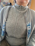GIORDANO CONCEPTS 2025秋冬新款針織衫女靜奢羊毛衫品牌刺繡寬松高領(lǐng)毛衣12355605 13中花灰 XL 曬單實(shí)拍圖