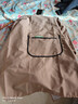 新款防水罩衣廚房做飯長(cháng)袖圍裙時(shí)尚家用工作服餐廳男女款拉鏈口袋 雙面復合罩衣-淺卡其色 曬單實(shí)拍圖