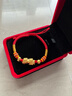 周鼎生珠寶貔恘貔貅手鏈男女款招財黃金轉運珠999足金情侶本命年手繩 紅繩貔貅+2個(gè)福袋約1.3-1.5g 曬單實(shí)拍圖