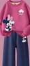 迪士尼（Disney）童裝卡通可愛(ài)女童套裝2025冬季新款加厚加絨兒童冬裝女孩保暖衣服 曬單實(shí)拍圖