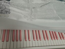 西德?tīng)栯婁撉俪閷锨匐娮愉撉贁荡a智能考級88鍵全配重錘初學(xué)兒童專(zhuān)業(yè)立式 白色木紋（粉鍵）-重錘-升降抽屜 直插電款 曬單實(shí)拍圖