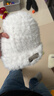 雪茜曼帽子女冬季大頭圍毛線(xiàn)帽毛絨保暖針織帽時(shí)尚百搭冷帽護耳漁夫帽 曬單實(shí)拍圖
