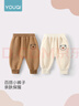 優(yōu)奇嬰兒褲子男女寶寶春秋長(cháng)褲嬰幼兒秋冬加絨衛褲雙層復合保暖休閑褲 曬單實(shí)拍圖