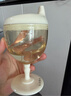 如山兒童高腳杯學(xué)飲杯鴨嘴寶寶喝水家用牛奶杯直飲果汁酒杯式奶瓶 曬單實(shí)拍圖