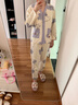 貓人睡衣女【純棉帶胸墊】春秋日系可愛(ài)卡通長(cháng)袖長(cháng)褲家居服套裝可外穿 曬單實(shí)拍圖