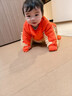 明月歸爬爬服嬰兒爬行服防臟擦地秋冬爬爬衣服嬰兒拖把服戶(hù)外爬爬褲夏季 桔色拖地爬行服長(cháng)袖90碼 均碼 80cm-100cm 曬單實(shí)拍圖