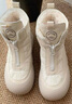 達芙妮（DAPHNE）雪地靴冬季保暖厚底防滑毛毛東北棉鞋短靴子 米白色 36 曬單實(shí)拍圖