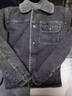 牛仔外套男冬季加絨加厚寬松大碼男裝翻領(lǐng)夾克棉服男毛領(lǐng)棉衣外套 灰色 2XL 【適合140-150斤】 曬單實(shí)拍圖